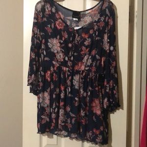 Flowered blouse